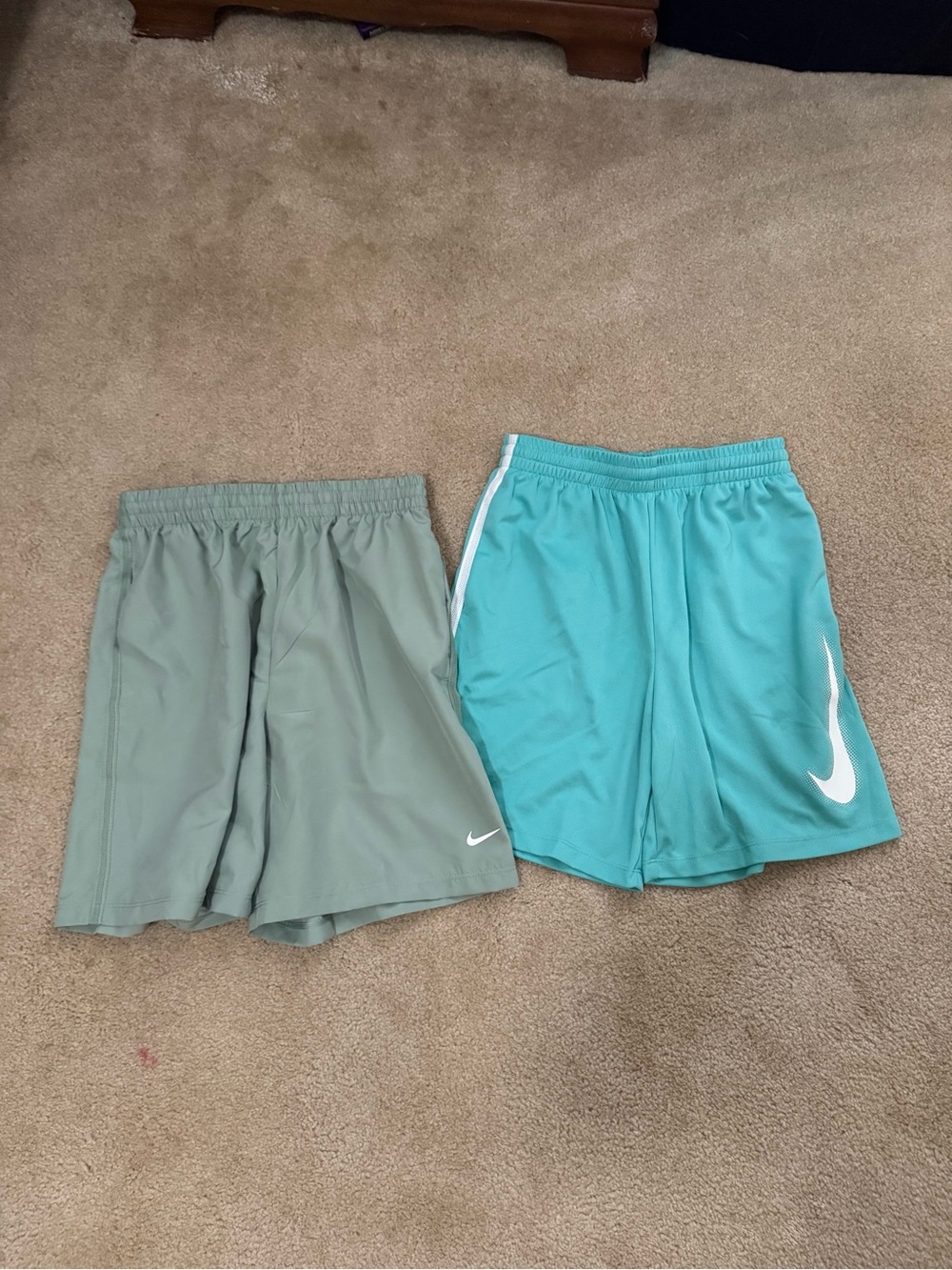 2 Pair Nike boys athletic shorts